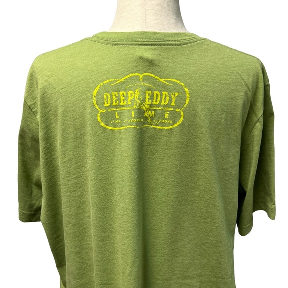 Deep Eddy Vodka Lime Green Tee by Bella Canvas size XXL Lime Green Graphic NWOT - Picture 3 of 6